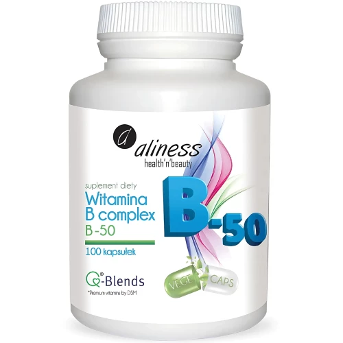 Aliness - Witamina B-50 - 100 kapsułek Aliness - Witamina B-50 - 100 kapsułek